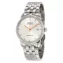 Zegarek męski MIDO Baroncelli III Automatyczny 38mm Srebrna Tarcza Brązowy Pasek Skórzany M86004101