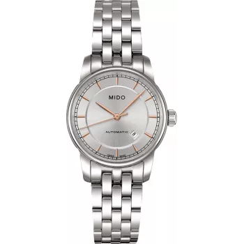 Zegarek automatyczny MIDO damski M76004101 29mm stal nierdzewna srebrna tarcza