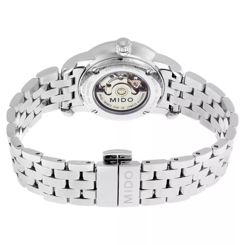 Zegarek automatyczny MIDO dla kobiet M76004761 29mm Stal nierdzewna Srebrna tarcza