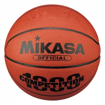 Mikasa BQJ1000 Piłka do koszykówki FIBA Approved rozmiar 5 - kryta, z najwyższej jakości skóry syntetycznej, 12-panelowa, wzmocniony chwyt, pomarańczowo-kremowa