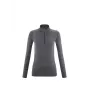 MILLET Damski termoaktywny top z połową zamka Drynamic Warm - grafitowy - XS/S
