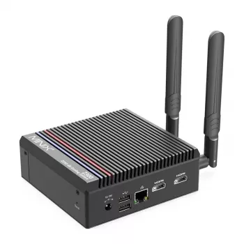 MINIX Z300-0dB Barebone Mini PC Intel Processor N300 8C/8T do 3.8GHz DDR5 1x SODIMM M.2 PCIe Gen4 Wi-Fi 6E BT5.2 2x 2.5GbE HDMI 2.1 DP 1.4 USB-C 90W VESA Czarny