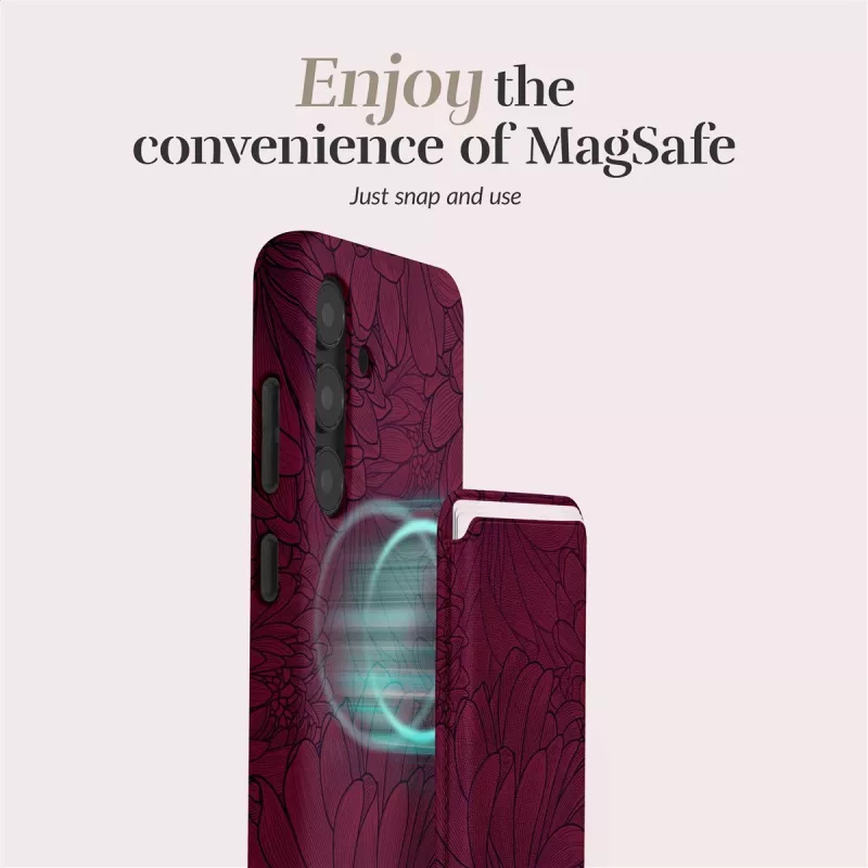MIO Berry Blooms Magsafe Case Compatible Card Holder