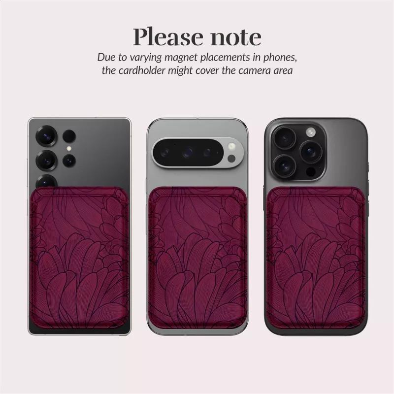 MIO Berry Blooms Magsafe Case Compatible Card Holder