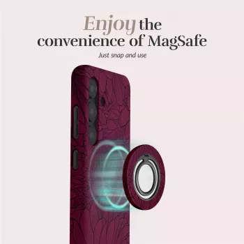 Uchwyt pierścieniowy MIO Berry Blooms kompatybilny z MagSafe