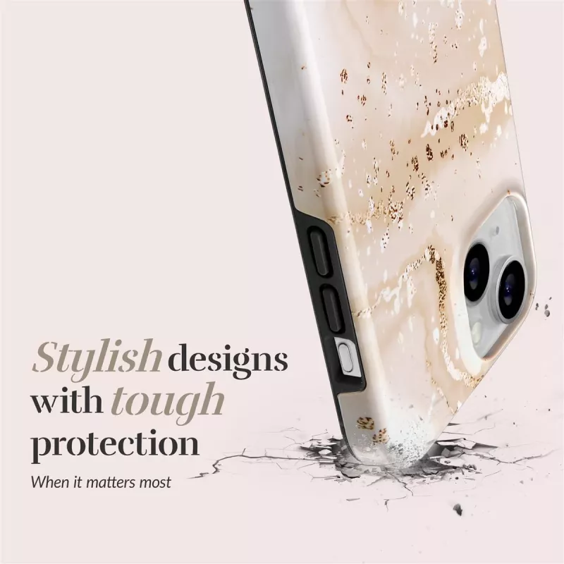Etui MIO Gold Marble kompatybilne z Magsafe do iPhone 16 Plus
