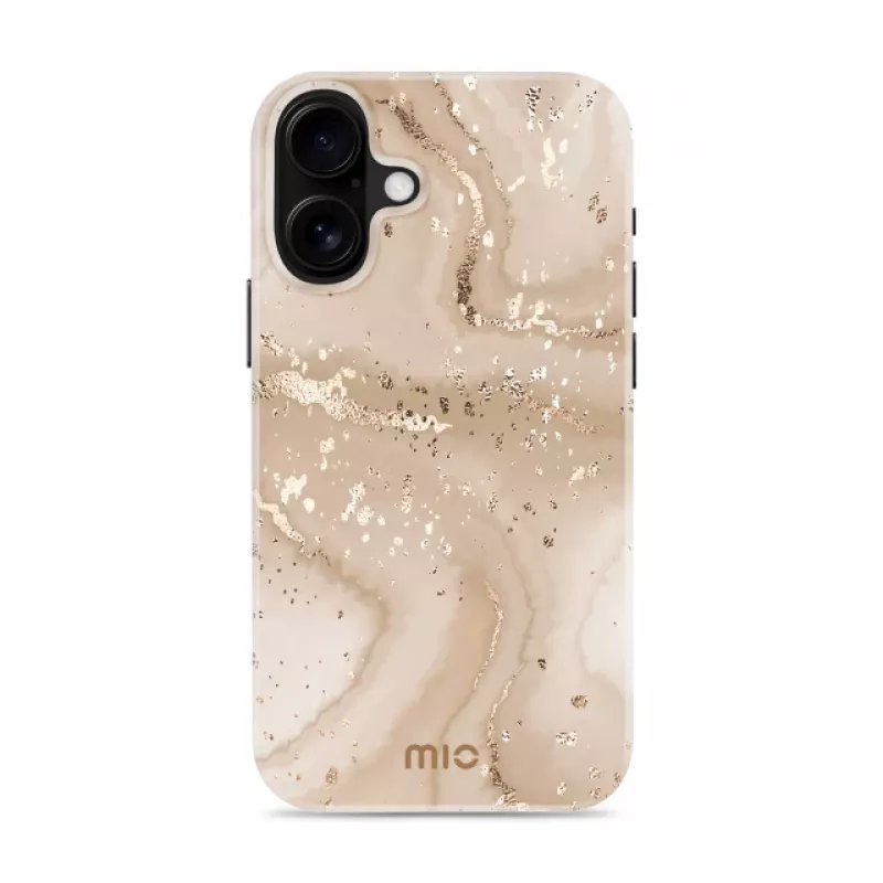 Etui MIO Gold Marble kompatybilne z Magsafe do iPhone 16 Plus