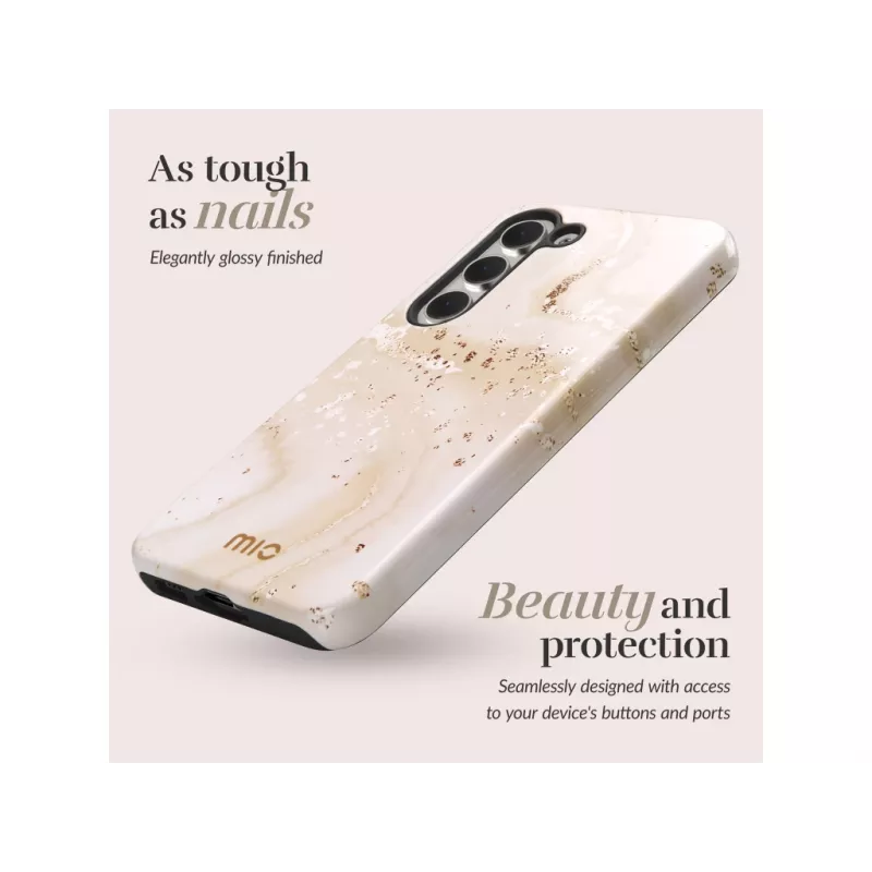 Etui MIO Gold Marble Magsafe Compatible do Samsung S25 Plus 5G