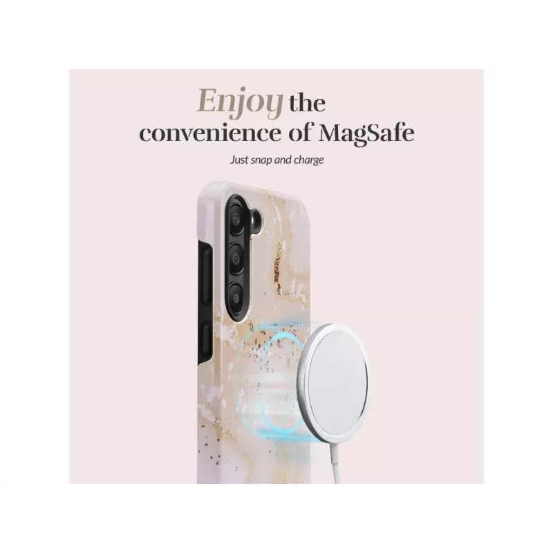 Etui MIO Gold Marble kompatybilne z Magsafe do Samsung S25 Ultra 5G