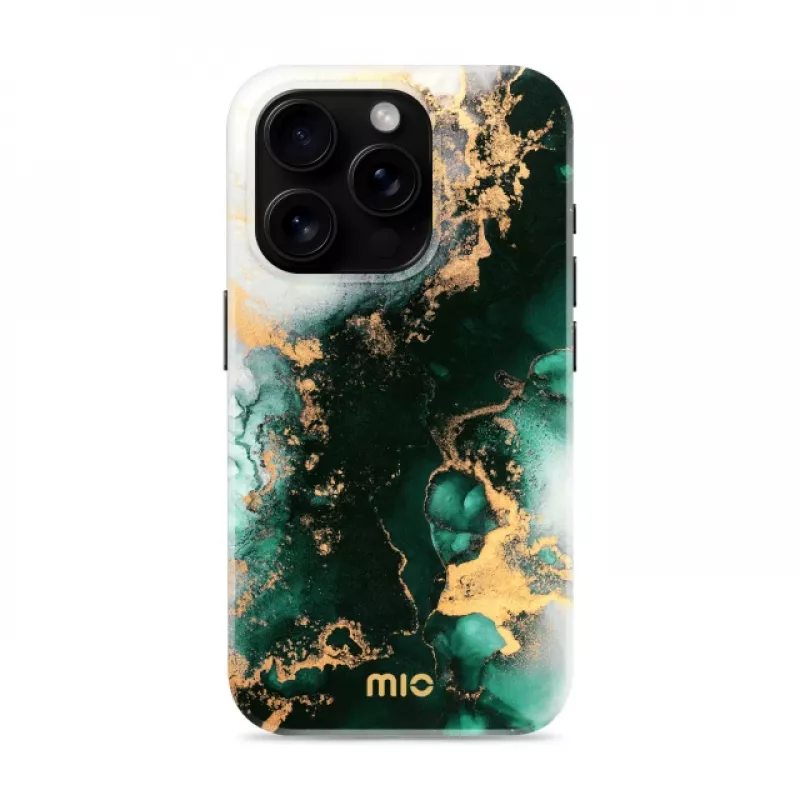 Etui MIO Green Marble kompatybilne z MagSafe do iPhone 16 Pro