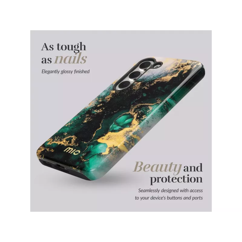 Etui MIO Green Marble kompatybilne z Magsafe do Samsung S25 Ultra 5G