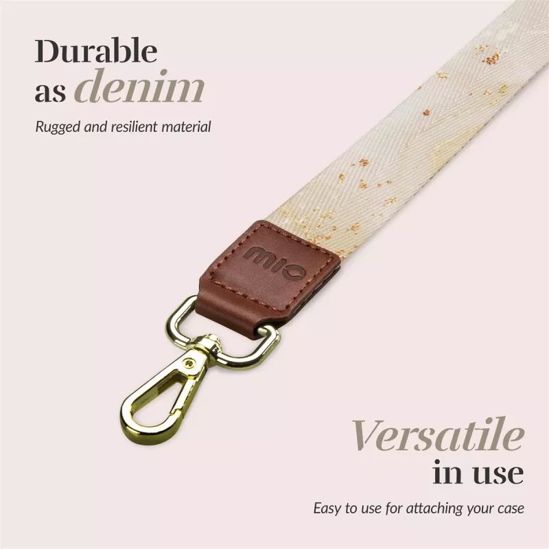MIO Lanyard Strap Gold Marble