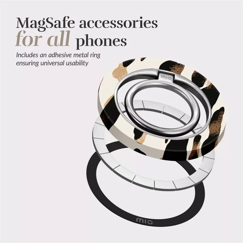 Uchwyt pierścieniowy MIO Leopard kompatybilny z etui MagSafe