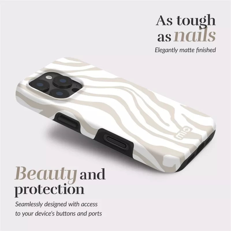 MIO Sandy Zebra Magsafe Case Compatible for iPhone 16