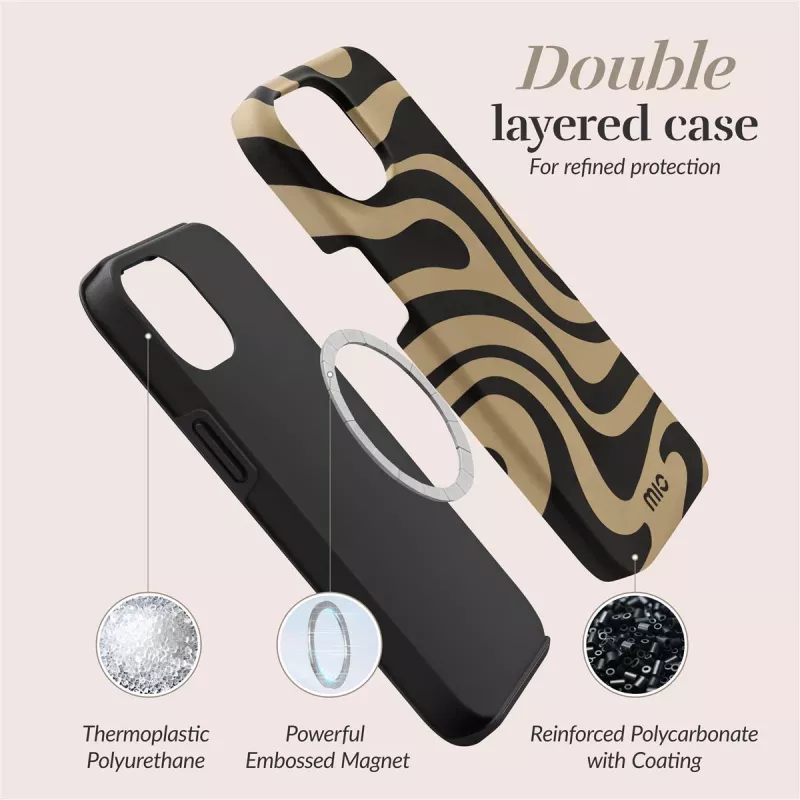 Etui MIO Swirl kompatybilne z MagSafe do iPhone 16 Pro