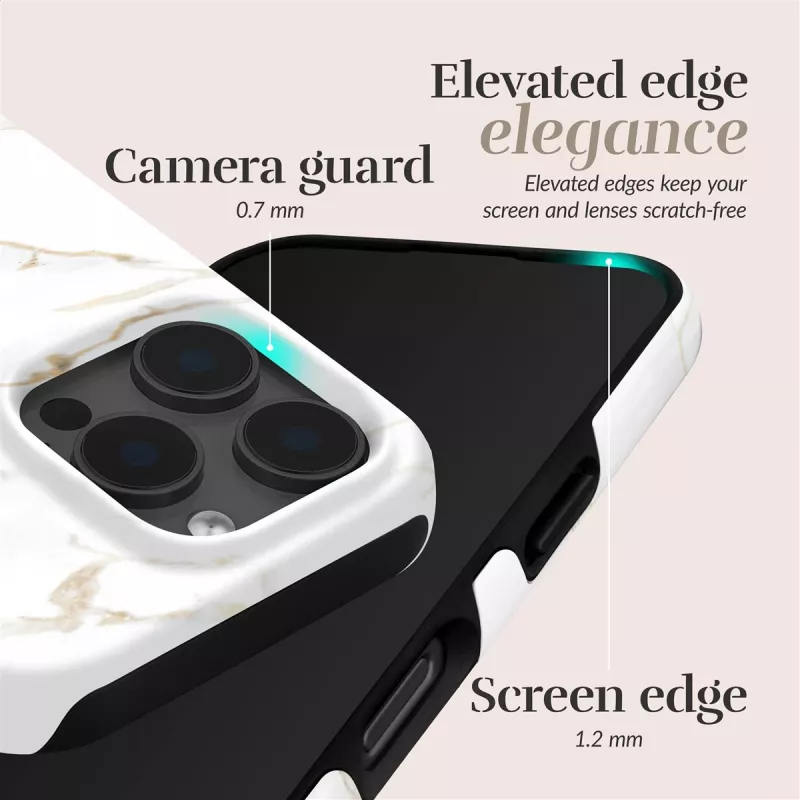 Etui MIO White Marble Magsafe Kompatybilne z iPhone 16 Plus