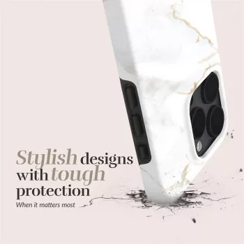 Etui MIO White Marble Magsafe Kompatybilne z iPhone 16 Plus