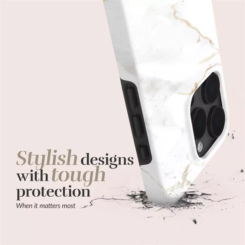Etui MIO White Marble Magsafe Kompatybilne z iPhone 16 Plus