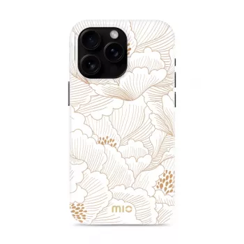 Etui MIO White Roses kompatybilne z MagSafe do iPhone 16 Pro Max