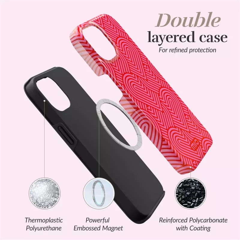 MIO Wild Hearts MagSafe Compatible Case do iPhone 16