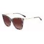 Okulary przeciwsłoneczne MISSONI damskie motylkowe MIS0106SX193X - brązowa wzorzysta oprawka acetatowa, brązowe soczewki gradientowe, ochrona UV400