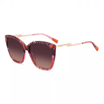 Okulary przeciwsłoneczne MISSONI damskie motylkowe MIS0123GSSDH - Havana, brązowy gradient, 57mm