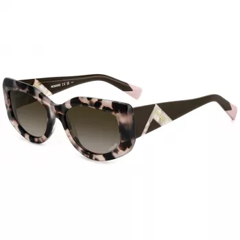 Okulary przeciwsłoneczne MISSONI damskie motylkowe MIS0198S0T4 oprawka Havana acetate soczewki brązowe gradient 54mm