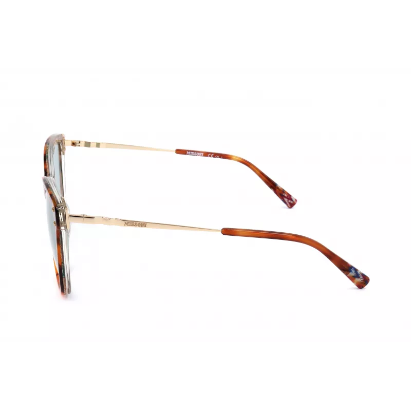 Okulary przeciwsłoneczne MISSONI damskie MIS0003S2NL - Havana Acetate Cat Eye z brązowymi soczewkami gradientowymi
