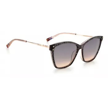 Okulary przeciwsłoneczne MISSONI damskie MIS0003SKDXFF - Modna oprawka acetatowa full-rim z soczewkami gradientowymi 56/14/140 mm
