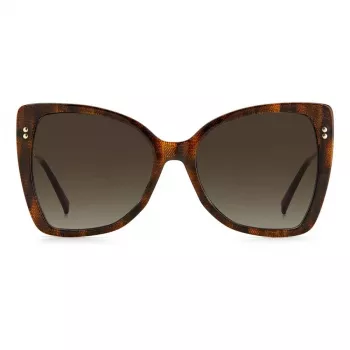 Okulary przeciwsłoneczne MISSONI dla kobiet MIS0083S086 - Oprawka motylkowa z acetatu, soczewki gradientowe brązowe, 58 mm