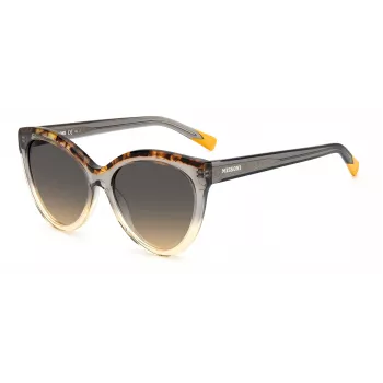 Okulary przeciwsłoneczne MISSONI dla kobiet MIS0088SMQEF7 - Prostokątna oprawka acetatowa, ochrona UV400, soczewki 57 mm