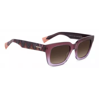 Okulary przeciwsłoneczne damskie MISSONI MIS0103S0T7HA Havana Brown Gradient 50mm