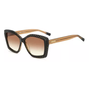 Okulary przeciwsłoneczne Missoni damskie MIS0187GSVH8 - oprawka acetatowa, soczewki poliwęglanowe, ochrona UV400, szerokość soczewki 58 mm