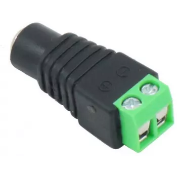 MITON G01DC-100 Złącze zasilania DC, montaż PCB, 2.1mm x 5.5mm, 12V 1A, 3-pin, końcówki lutownicze, czarny