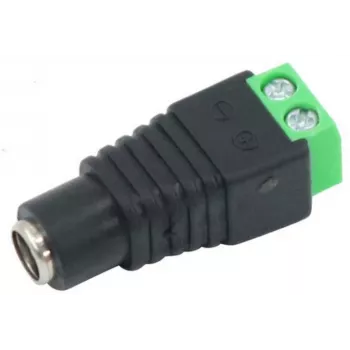 MITON G01DC-100 Złącze zasilania DC, montaż PCB, 2.1mm x 5.5mm, 12V 1A, 3-pin, końcówki lutownicze, czarny
