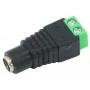 MITON G01DC-100 Złącze zasilania DC, montaż PCB, 2.1mm x 5.5mm, 12V 1A, 3-pin, końcówki lutownicze, czarny