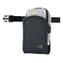 MOBILIS HOLSTER BASIC - Rozmiar S + Pasek | Uniwersalne etui na małe urządzenia z klipsem do paska i pętlą, czarny nylon, zapięcie na rzep