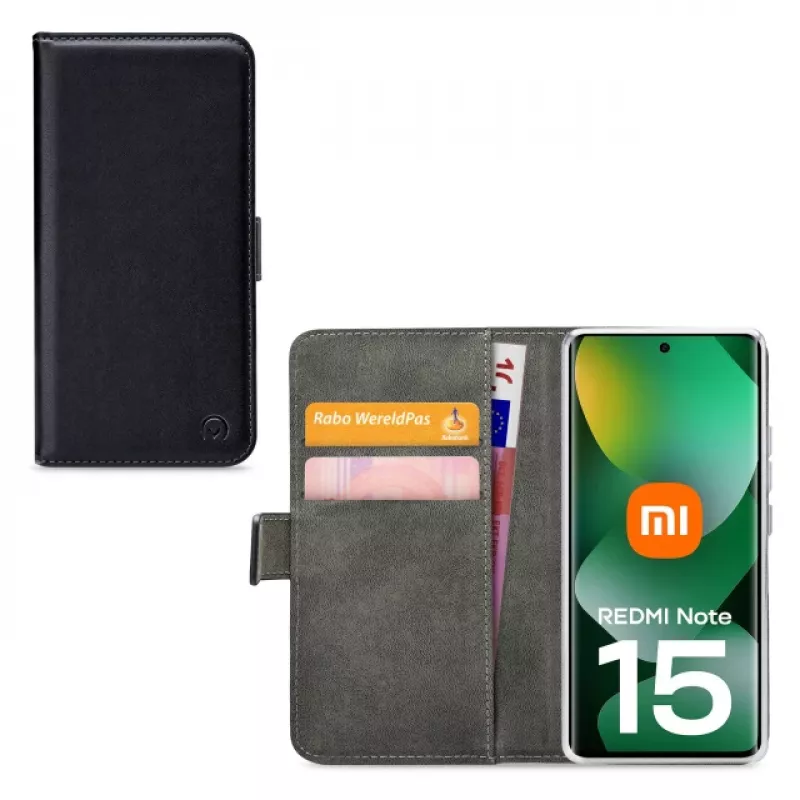 Mobilize Classic Gelly Wallet Book Case do Xiaomi Redmi Note 15 5G, Czarny