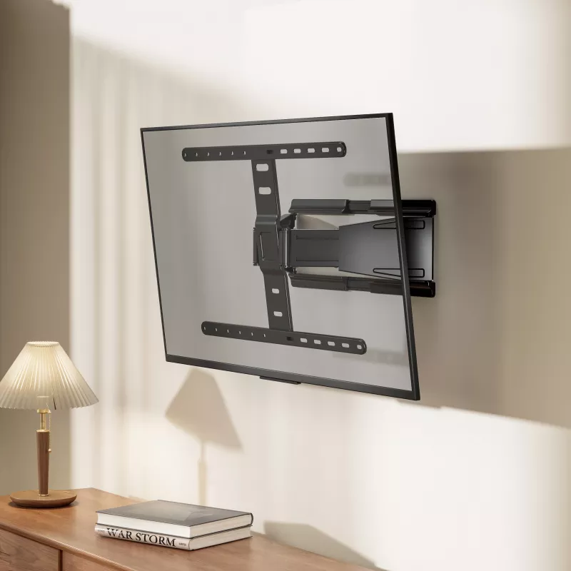 MOBILUX Sbox PLB-79464 Stały uchwyt ścienny do TV – dla ekranów 43-90 inch, nośność 50 kg, VESA do 600x400 mm, czarny