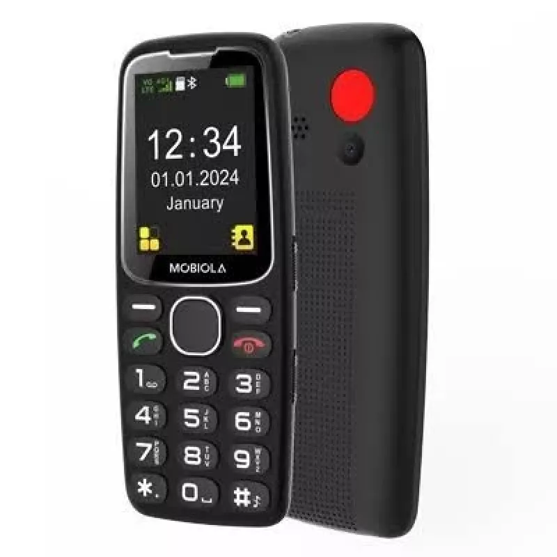 Mobiola MB4120 telefon podstawowy, czarny