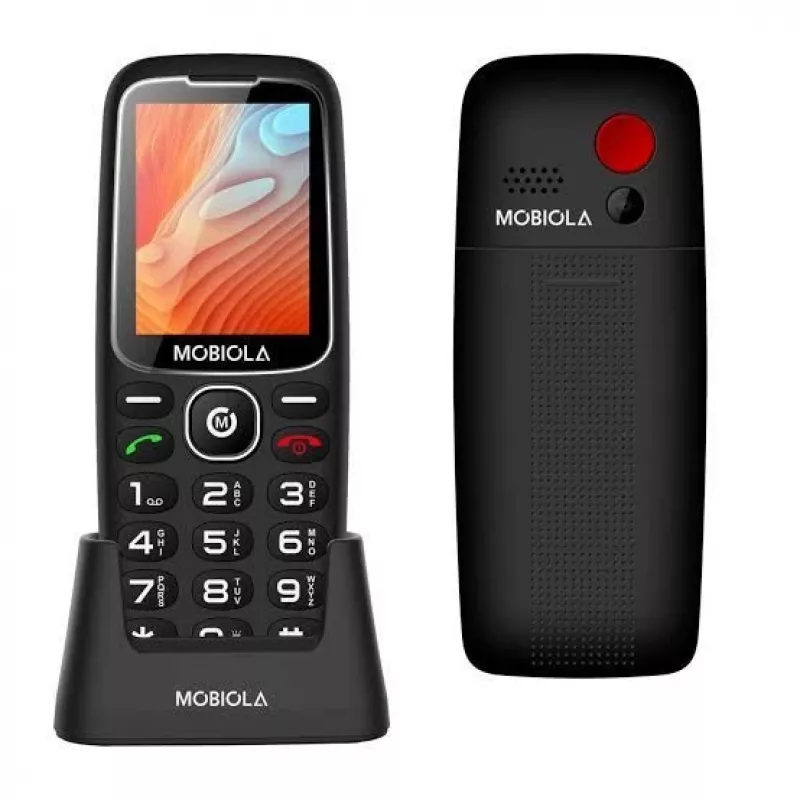 Mobiola MB4120 telefon podstawowy, czarny
