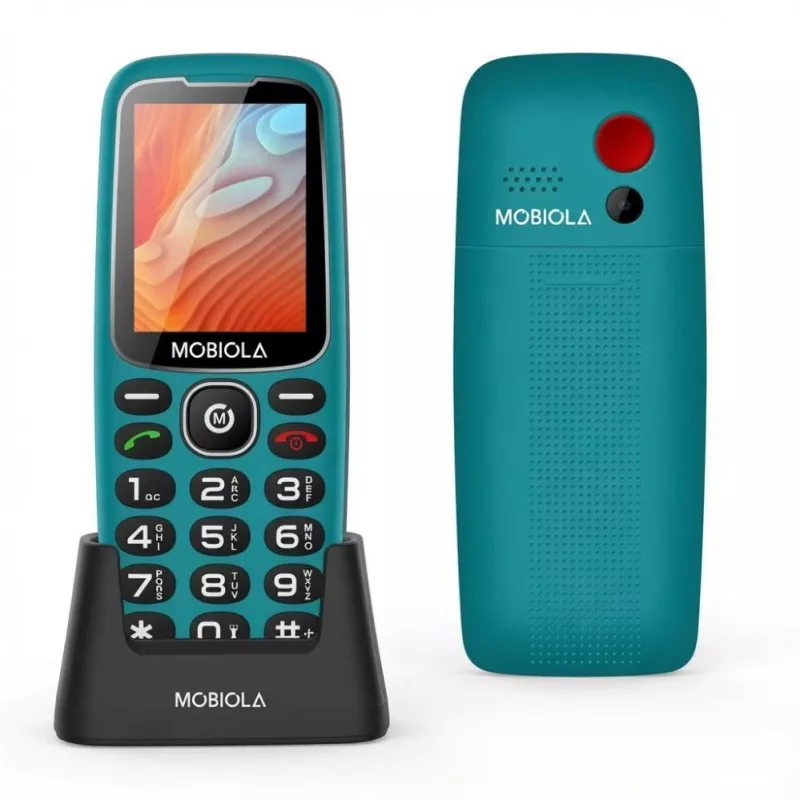 Mobiola MB4120 telefon podstawowy, turkusowy