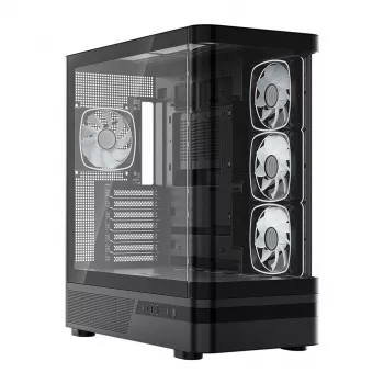 MODECOM Volcano AQ100 ARGB Midi Tower Obudowa PC - Czarny