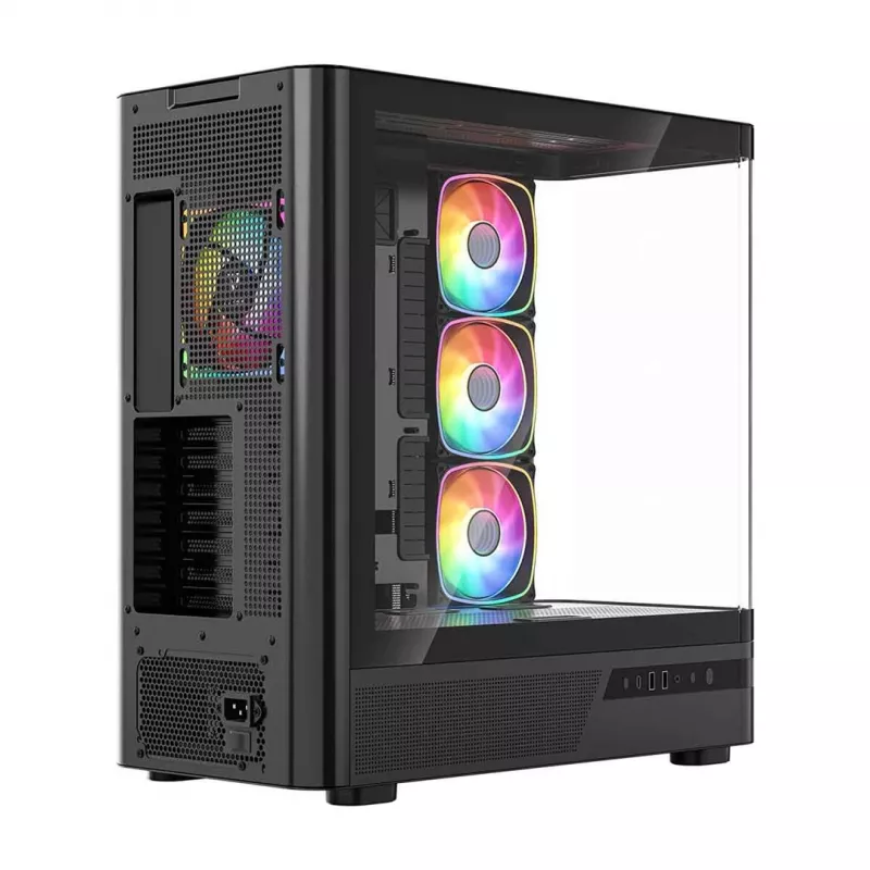 MODECOM Volcano AQ100 ARGB Midi Tower Obudowa PC - Czarny