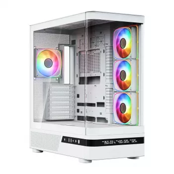 MODECOM Volcano AQ200 ARGB Midi Tower Obudowa Biała