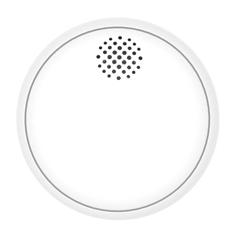 MOES SSD01 ZigBee Inteligentny Fotoelektryczny Czujnik Dymu z Syreną 85dB, Powiadomieniami w Aplikacji Tuya, Zasilany Baterią CR123A, Biały