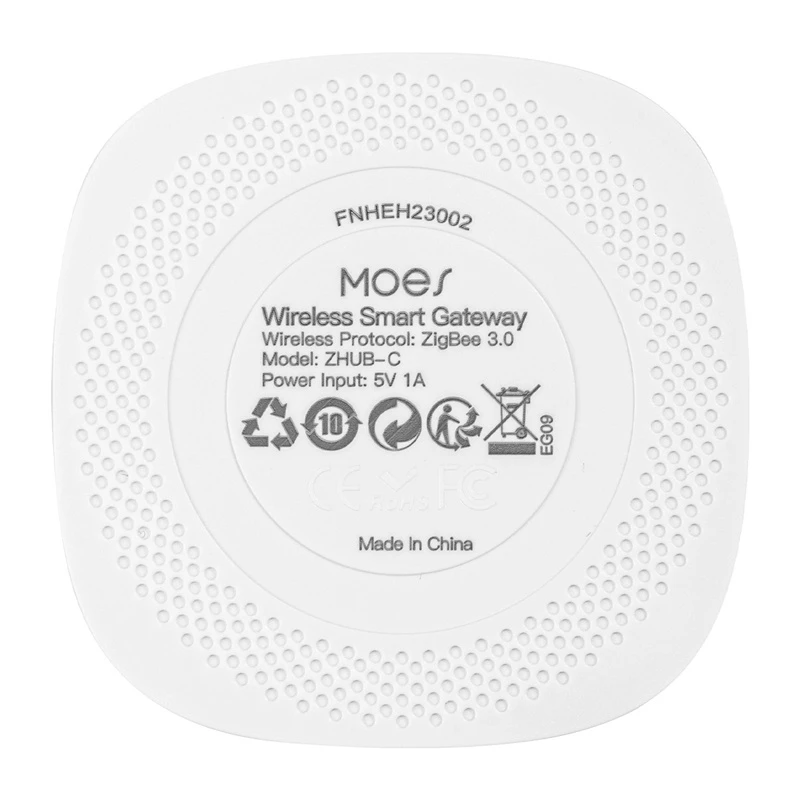 MOES ZHUB-C ZigBee 3.0 Ethernet/Wi-Fi Smart Gateway Hub dla urządzeń Tuya, współpracuje z Alexa i Google Home