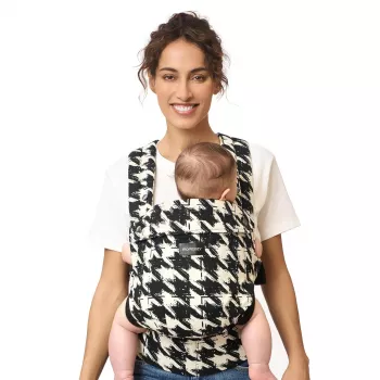Momcozy BC001 nosidełko dla dziecka w kratę, 6 w 1 ergonomiczne, 0-36 miesięcy, 7-45 funtów, certyfikat IHDI, oddychająca bawełna
