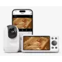 Momcozy BM016-WH12BA-A 5 inch 720p HD Video Baby Monitor z Pan-Tilt-Zoom, Dwukierunkową Komunikacją, Czujnikiem Temperatury, Kołysankami i Trybem VOX - Biały