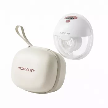Momcozy M5 Smart Bezprzewodowy Elektryczny Laktator, Bez Użycia Rąk, DoubleFit™, Czerwony